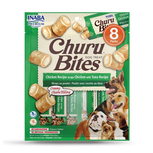 CHURU BITES DOG TUNA 12GR X8 PACKS — Inaba