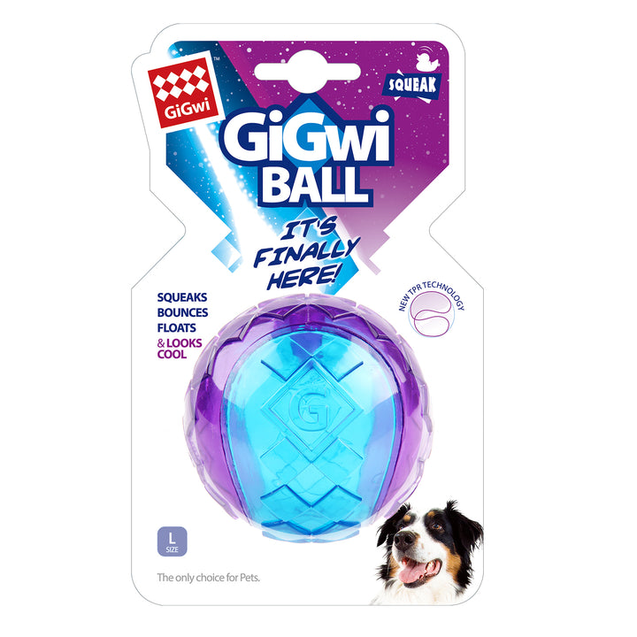 GIGWI BALL LARGE TRANS PURPLE 1PZ — GiGwi