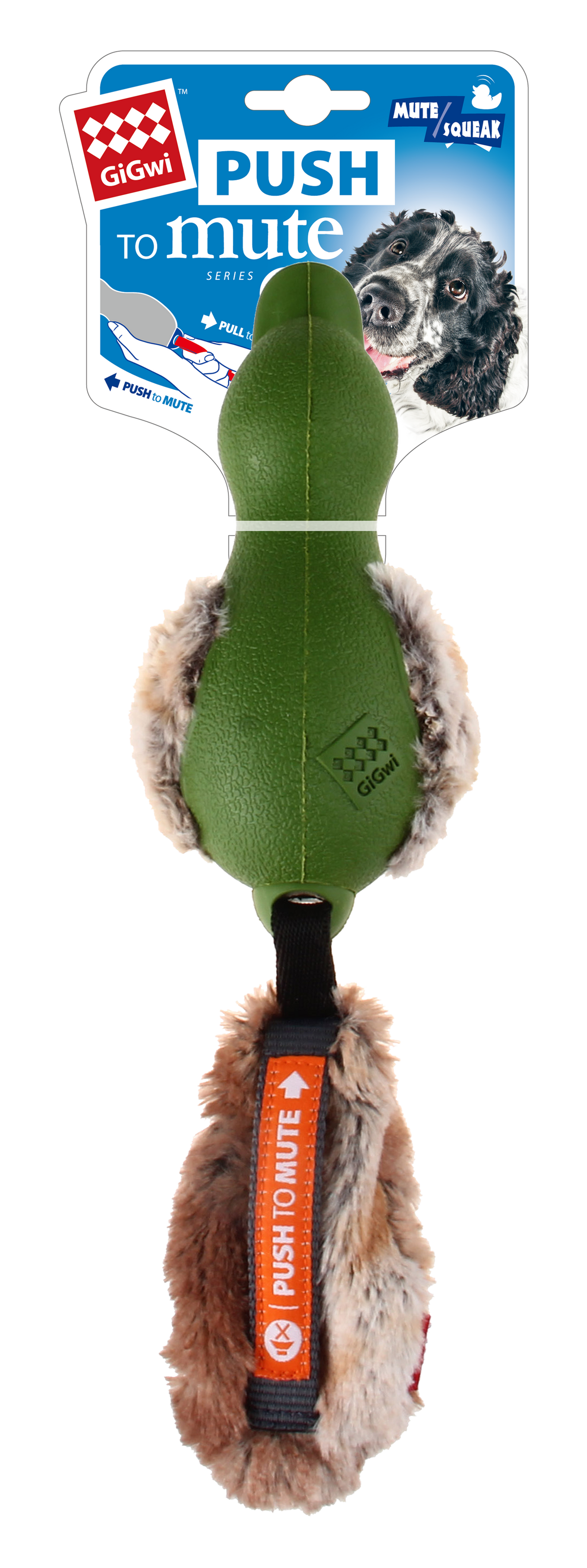 Push to Mute M/L Size Duck/Green 1PZ — GiGwi