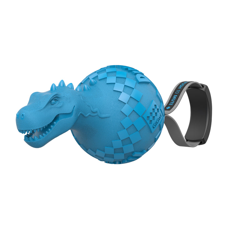 PUSH TO MUTE M/L SIZE DINO/ LIGHT BLUE 1PZ — GiGwi