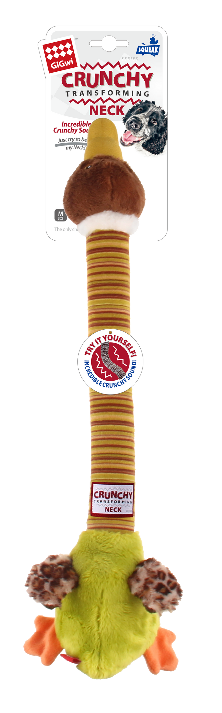 PLUSH FRIENDZ CRUNCH NECK M/PATO 1PZ — GiGwi