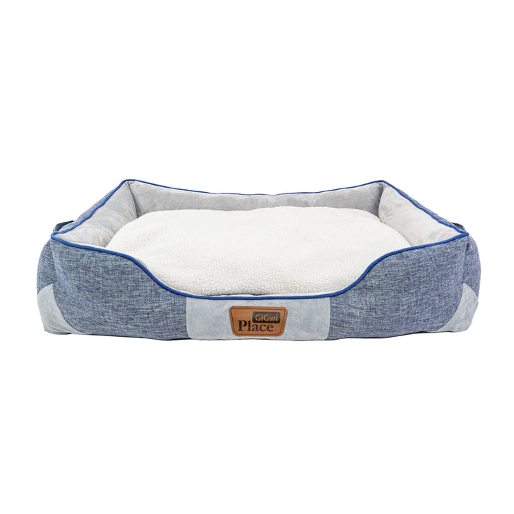GIGWI PLACE LUXURY DOG BED BLUE 1PZ — GiGwi