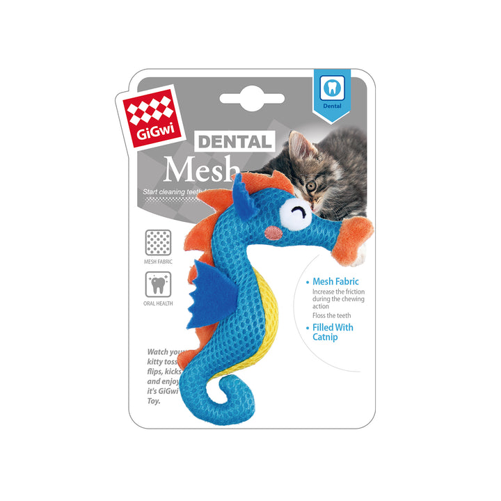 DENTAL MESH BLUE SEAHORSE 1PZ — GiGwi