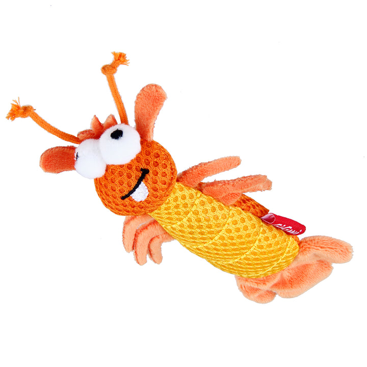 DENTAL MESH ORANGE SHRIMP CATNIP 1PZ — GiGwi