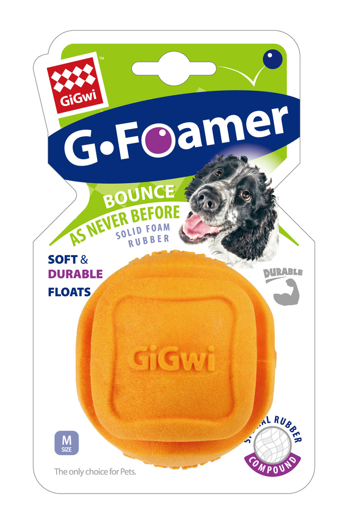 G-FOAMER BOUNCE BALL ORANGE 1PZ — GiGwi