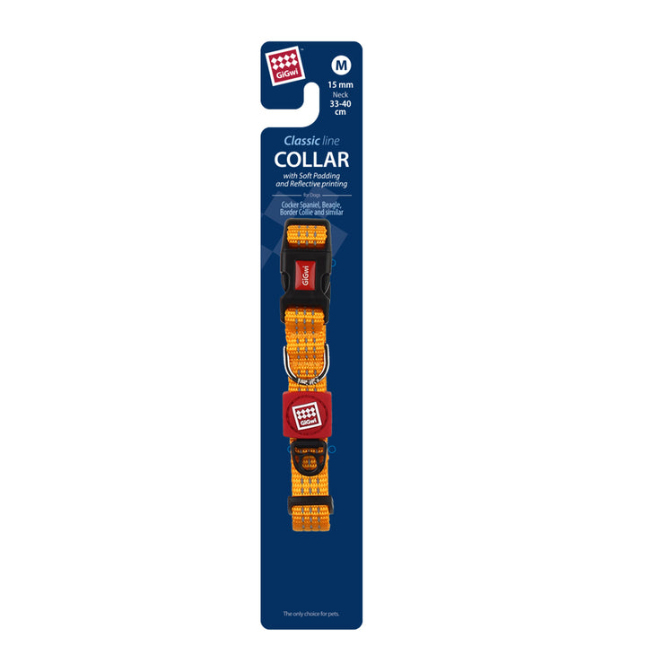 CLASSIC LINE COLLAR MEDIUM YELLOW 1PZ — GiGwi