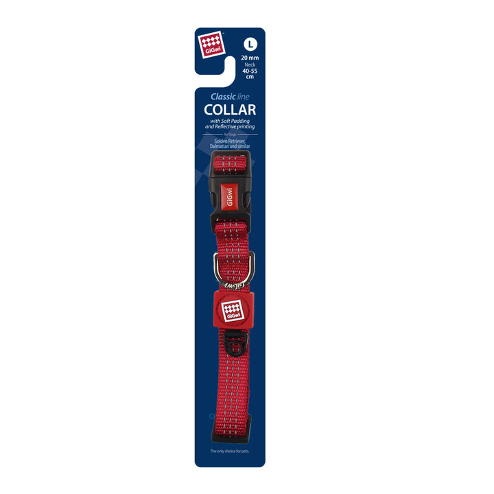 CLASSIC LINE COLLAR LARGE RED 1PZ — GiGwi