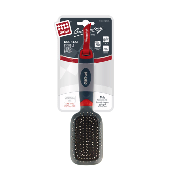 GROOMING DOG&CAT DOUBLE SIDE BRUSH 1PZ — GiGwi
