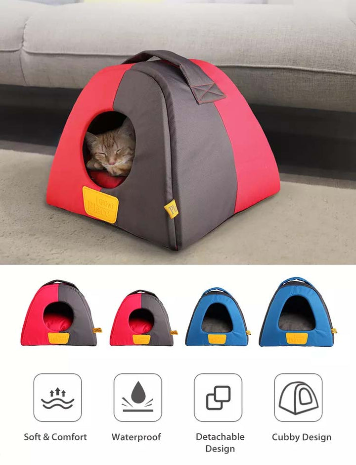 GIGWI PLACE CASA IGLU L GREY/PINK 1PZ — GiGwi