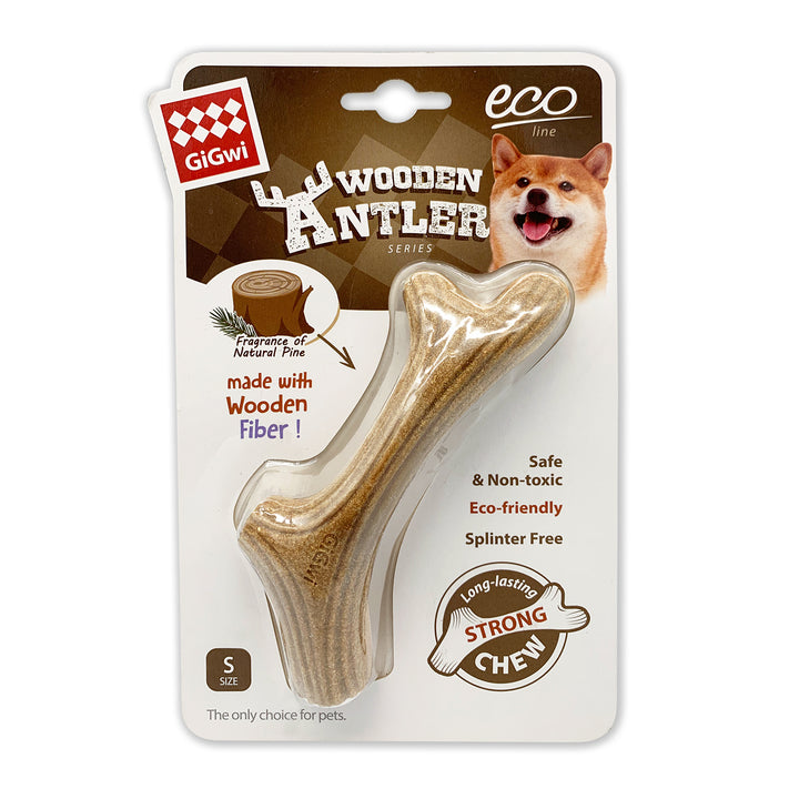 WOODEN ANTLER MADERA NATUR X-SMALL 1PZ — GiGwi