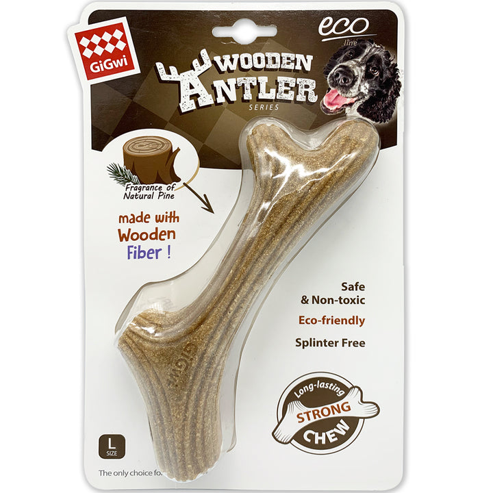 WOODEN ANTLER MADERA NATURA MEDIUM 1PZ — GiGwi