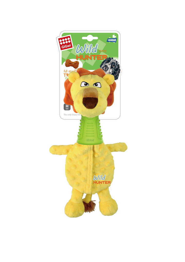 WILD HUNTER LION TPR TREATS FILL 1PZ — GiGwi