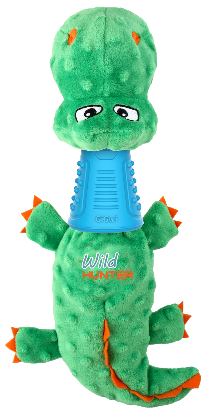 WILD HUNTER CROCODILE TPR TREATS FILL 1PZ — GiGwi
