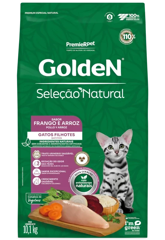 GOLDEN SEC NAT KITTEN POLLO/ARZ 3KG — PremierPet