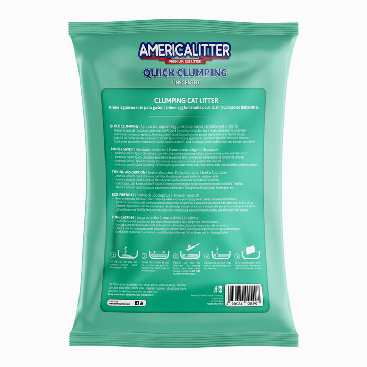 ARENA QUICK CLUMPING SIN AROMA 2KG — America Litter