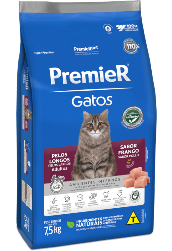 AMB INT CAT LONG HAIR POLLO 7,5KG — PremierPet