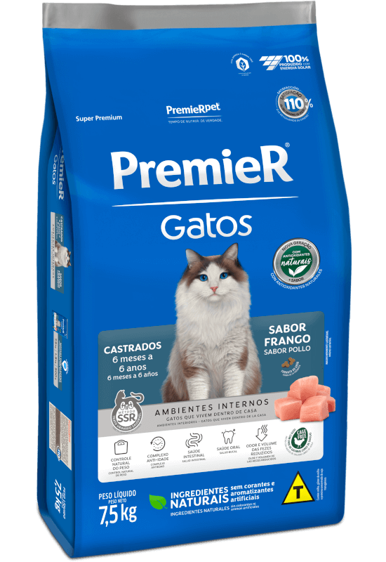 AMB INT CAT STERILISED POLLO 7,5KG — PremierPet