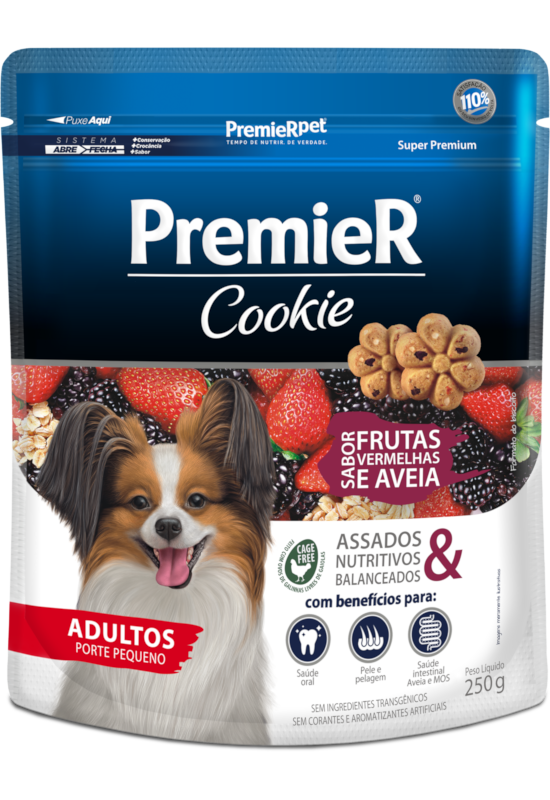 COOKIE DOG ADULT SMALL F.ROJOS/AVEN 250GR — PremierPet
