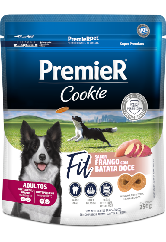 COOKIE DOG ADULT FIT POLLO/PAPA 250GR — PremierPet