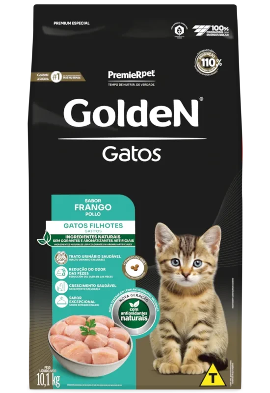 GOLDEN GATOS GATITOS SABOR POLLO 3 KG — PremierPet