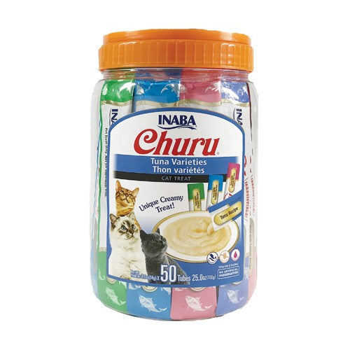 CHURU CAT VARIETY TUNA 14GR/50 TUBES — Inaba