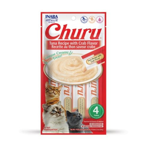 CHURU CAT TUNA/CRAB 14GR/ 4 TUBES — Inaba