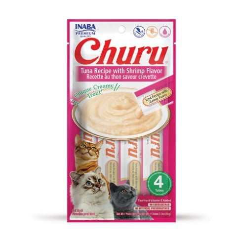 CHURU CAT TUNA/SHRIMP 14GR/ 4 TUBES — Inaba