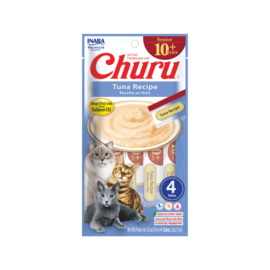 Churu Cat Senior 10+ Tuna  14GR/4 Tubes — Inaba