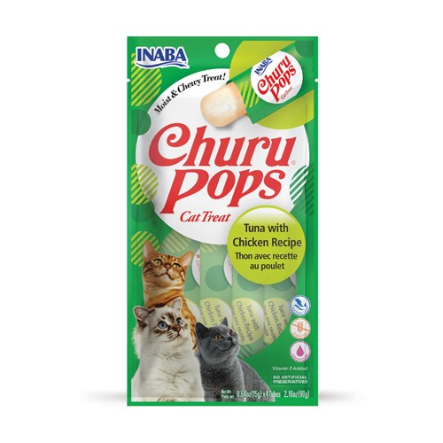 Churu Pops Gato Atún con Pollo 4P — Inaba