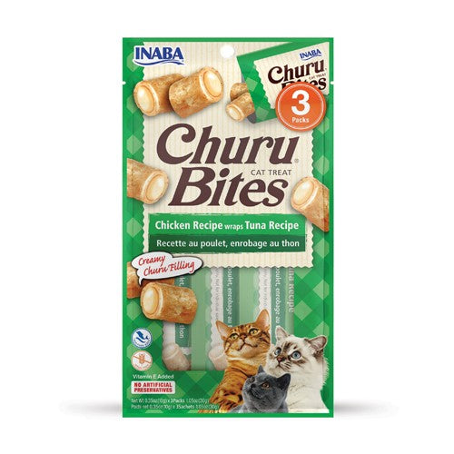 CHURU BITES WRAPS CAT TUNA 10GR X3 — Inaba