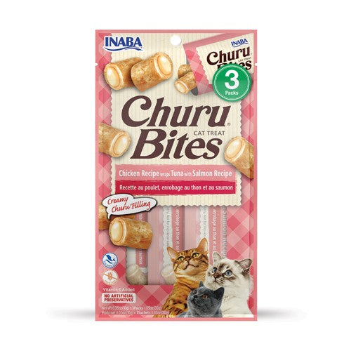 CHURU BITES WRAPS CAT TUNA/SALM 10G X3 — Inaba