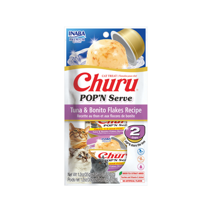 CHURU POP´N SERVE TUNA/BONITO 35GR/2PZ — Inaba