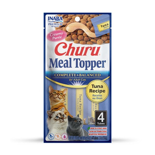 CHURU CAT MEAL TOPPER TUNA 14GR/4TUB — Inaba
