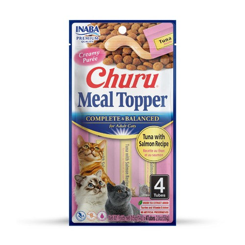 CHURU CAT MEAL TOPPER TUN/SALM 14GR/4T — Inaba