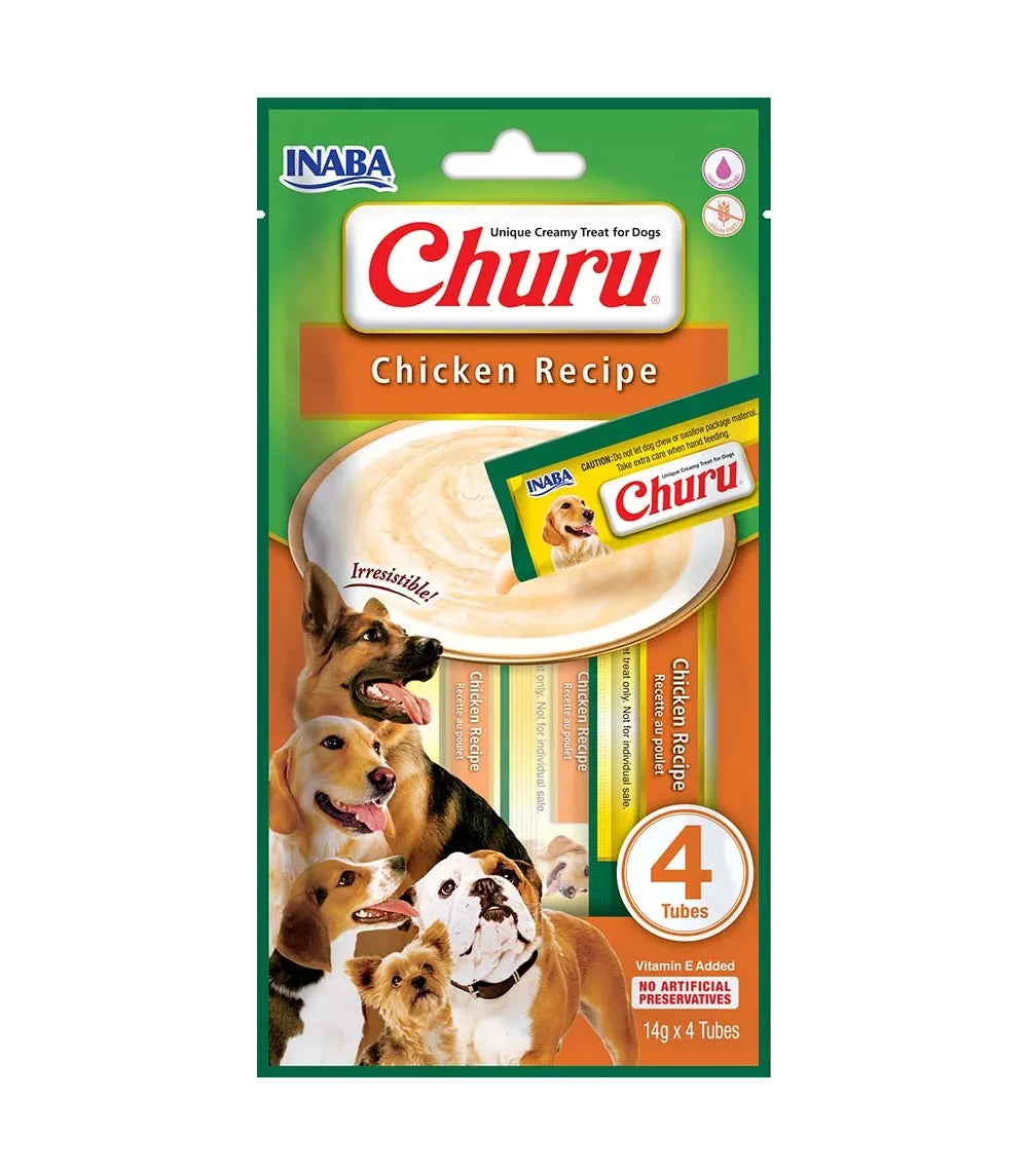 Churu Dog Chicken 14GR/4 Tubes — Inaba