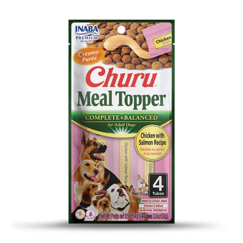 CHURUDOG MEAL TOPPER CHICK/SALM 14G/4T — Inaba